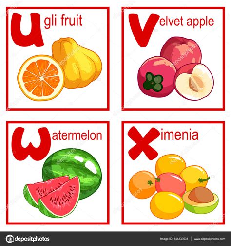 frutas com e